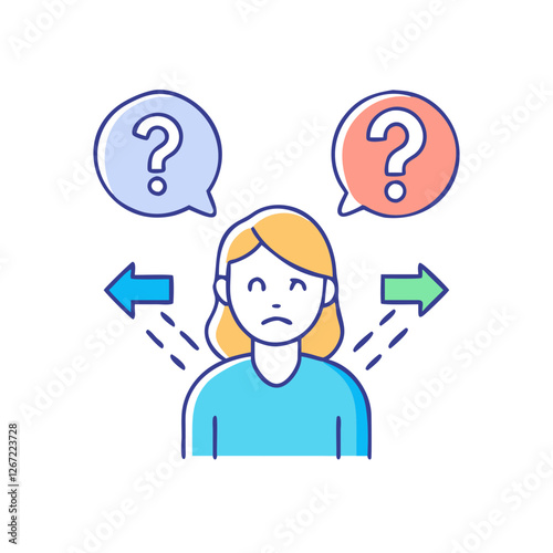 dilemma icon, dilemma vector illustration-simple illustration of dilemma, perfect for dilemma logos and icons