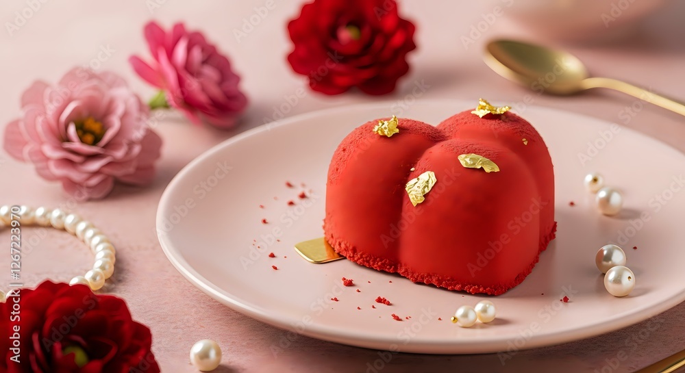 Valentine's Day Heart Cake