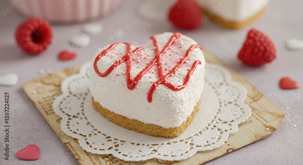 Valentine's Day Heart Cake