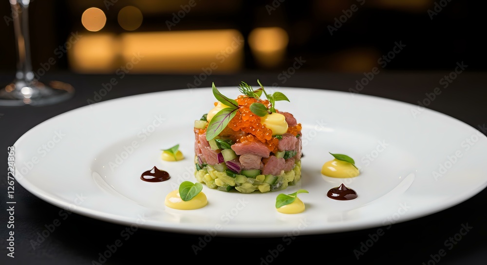 Salmon Tartare with Caviar