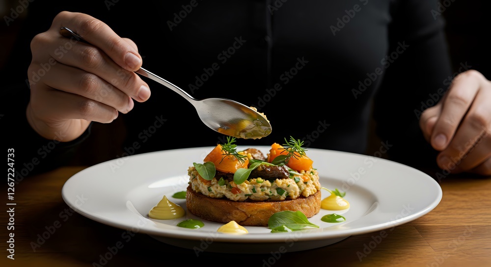 Gourmet Dish Garnishing