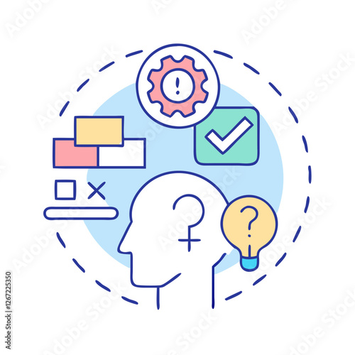 reasoning icon, reasoning vector illustration-simple illustration of reasoning, perfect for reasoning logos and icons