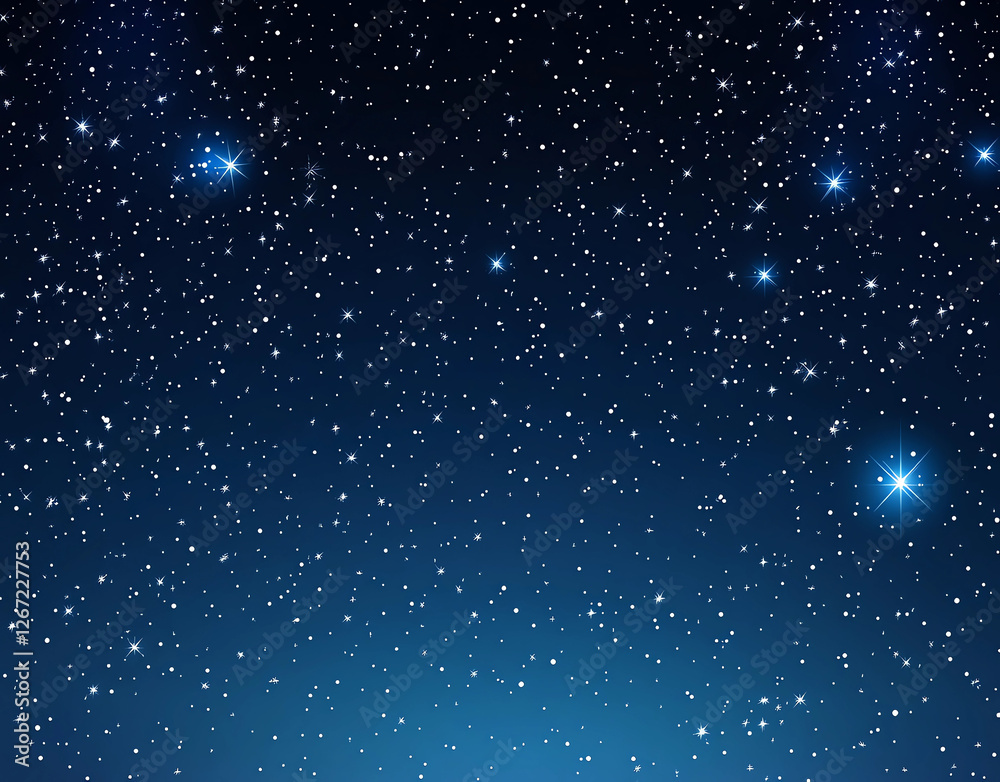 Obraz premium A starry night sky with a blue background