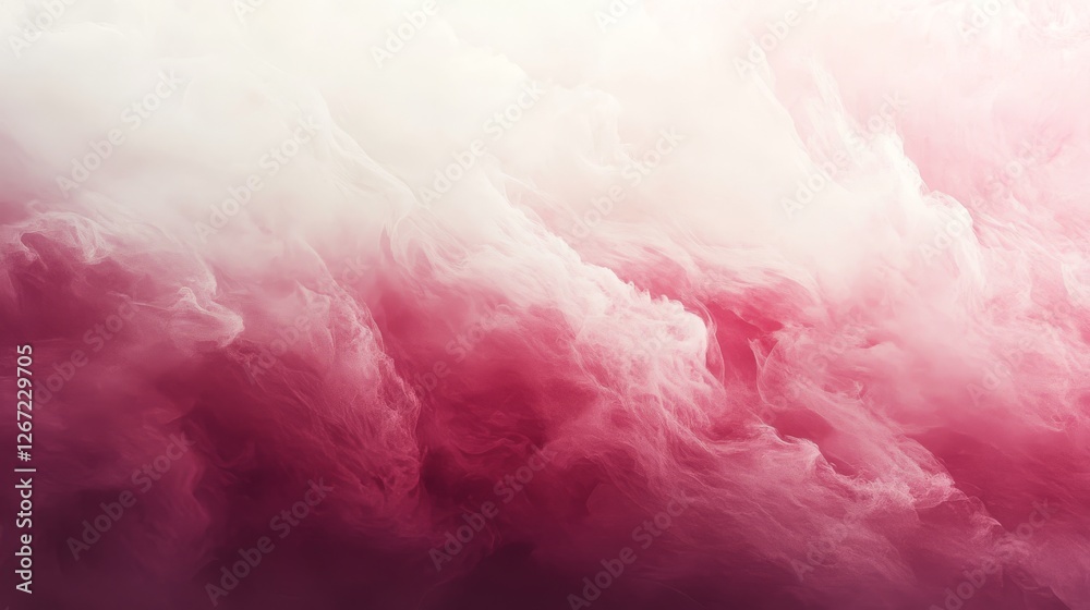 Obraz premium Abstract ethereal waves of pink and white flow together gracefully
