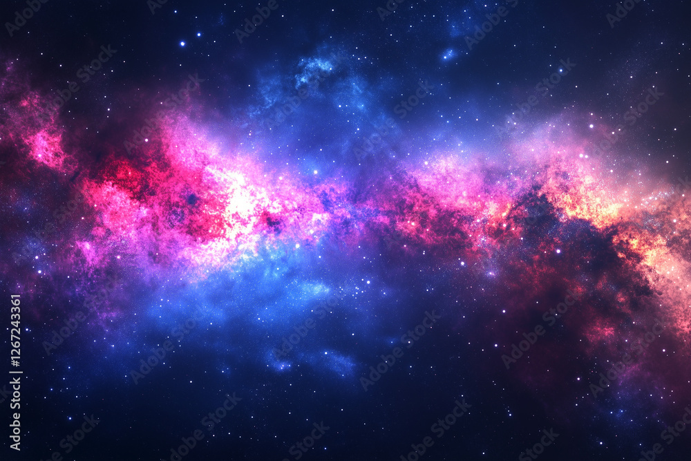 Naklejka premium Galaxy in the space background