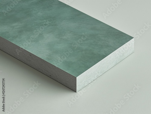 A sleek minimalist squared sample made of bleen material.