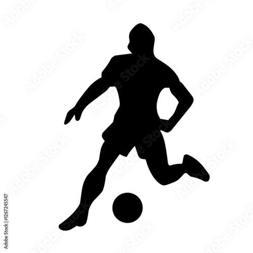 vector set of soccer players