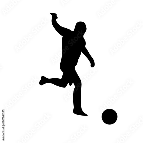 vector set of soccer players