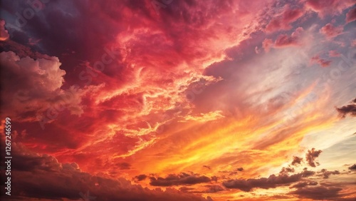 Abstract Color Explosion sky