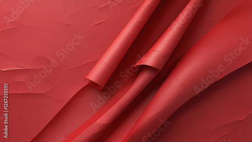 red silk fabric background