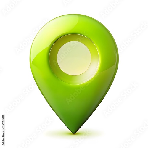 Green Location Pin Icon photo