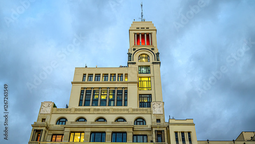 Circulo de Bellas Artes building exterior, Madrid, Spain
