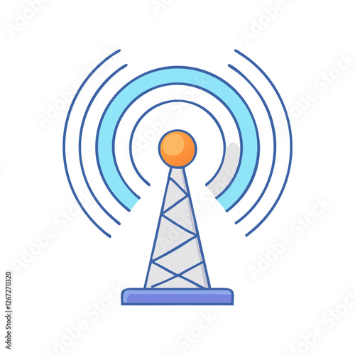 wi fi tower icon, wi fi tower vector illustration-simple illustration of wi fi tower, perfect for wi fi tower logos and icons