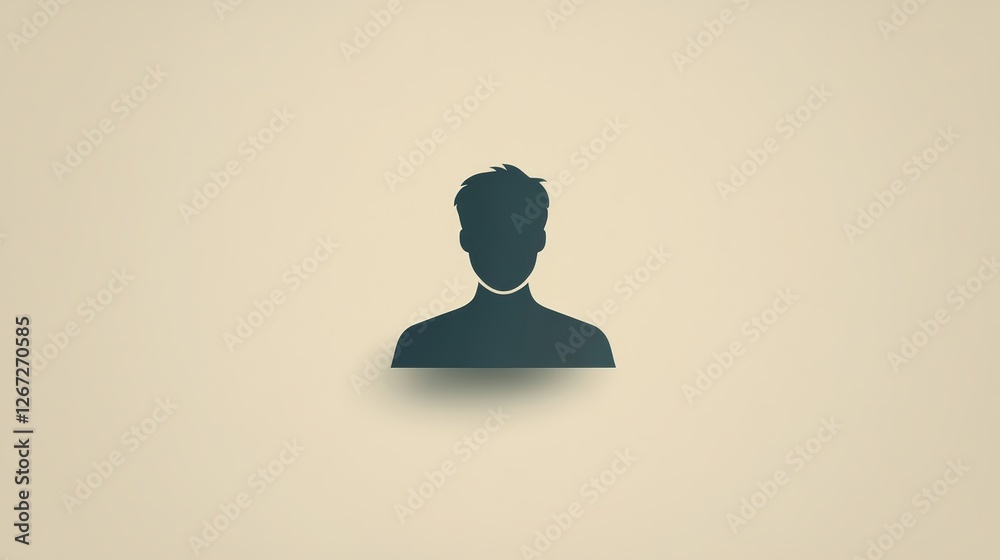 Dramatic shadow play portrait of man with intriguing wall silhouette mysterious Dramatic shadow play portrait of man with intriguing wall silhouette mysterious