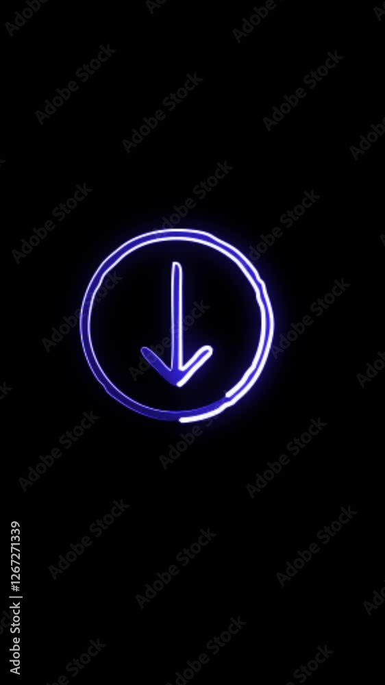 Download neon button, web icon, social media icons, glowing element Download neon button, web icon, social media icons, glowing element