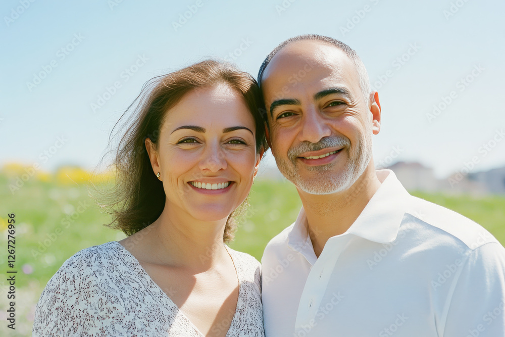 Middle Eastern couple early retirement, financial freedom, wealth, rich, businessman businesswoman partnership enjoying life