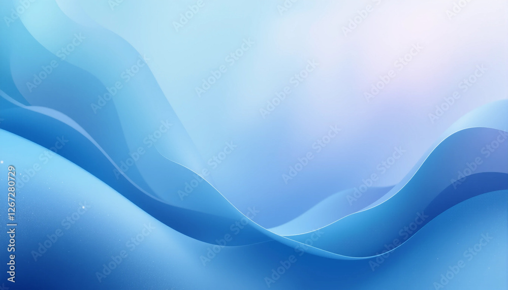Blue and White Abstract Waves, Elegant Blue Swirls on White Background, Modern Blue and White Gradient Design Blue and White Abstract Waves, Elegant Blue Swirls on White Background, Modern Blue and White Gradient Design