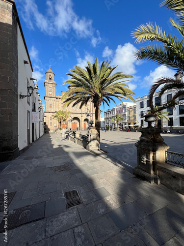 Obraz na płótnie Las Palmas Cathedral Catedral de Canarias w salonie