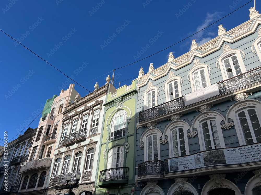 Architecture in the Old town of Las Palmas