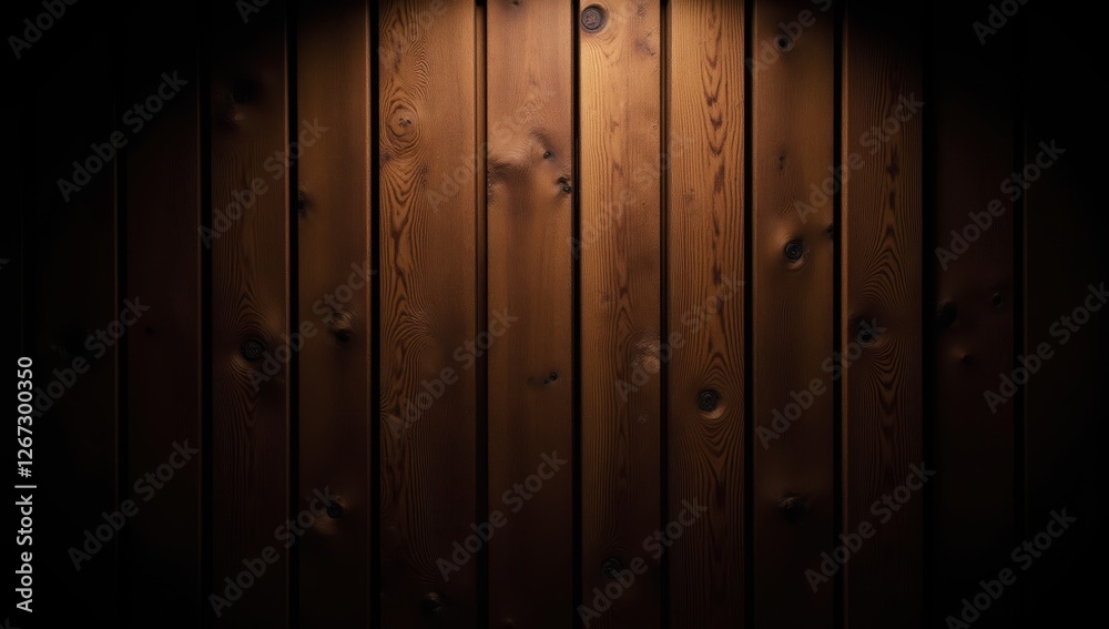 Fototapeta premium Rustic Wooden Planks with Soft Warm Light and Natural Texture