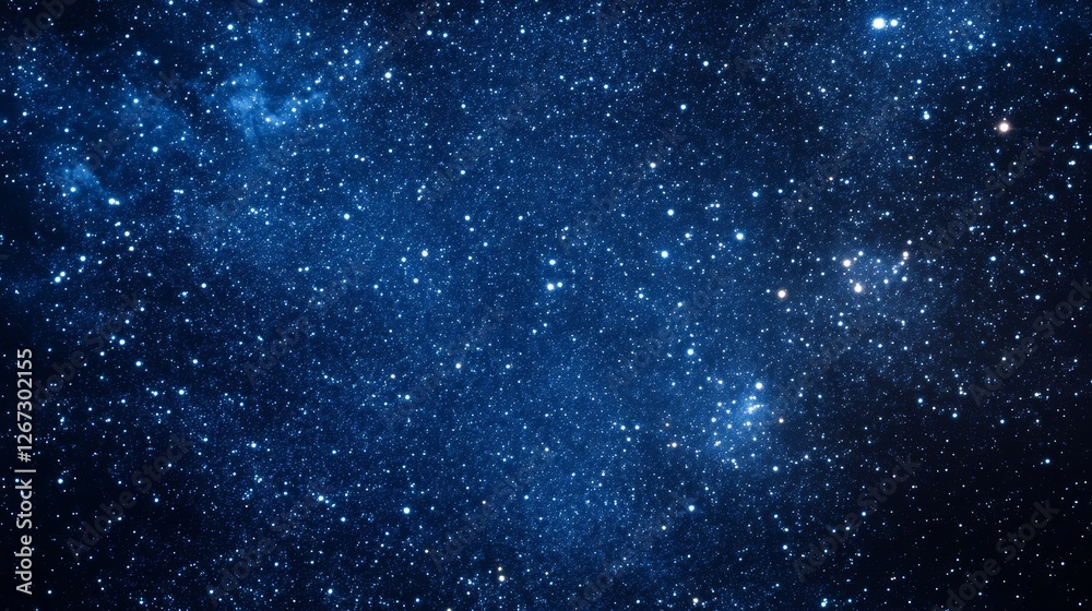 Ethereal Indigo Cosmos With Distant Stars Ethereal Indigo Cosmos With Distant Stars