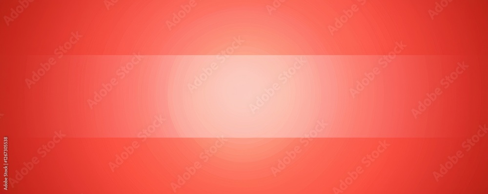 Fototapeta premium Abstract Red Gradient Background Horizontal Banner Coral Soft Light Shade Texture