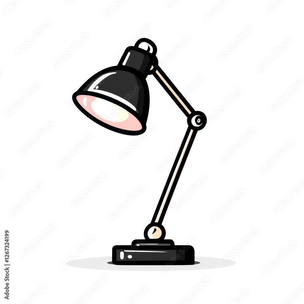 Stylish Desk Lamp with Adjustable Arm and Modern Design Elements Stylish Desk Lamp with Adjustable Arm and Modern Design Elements