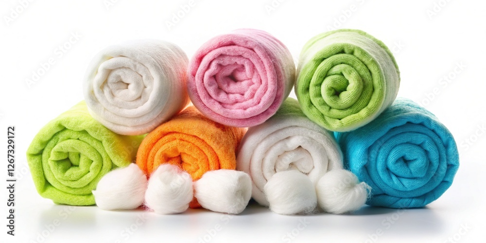Soft White Cotton Rolls, Clean Cotton Balls, Beauty Supplies, Skincare, Hygiene Products Soft White Cotton Rolls, Clean Cotton Balls, Beauty Supplies, Skincare, Hygiene Products