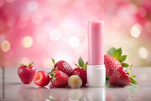Cute Compact Pink Lip Balm Tube – Nourishing & Natural Tint