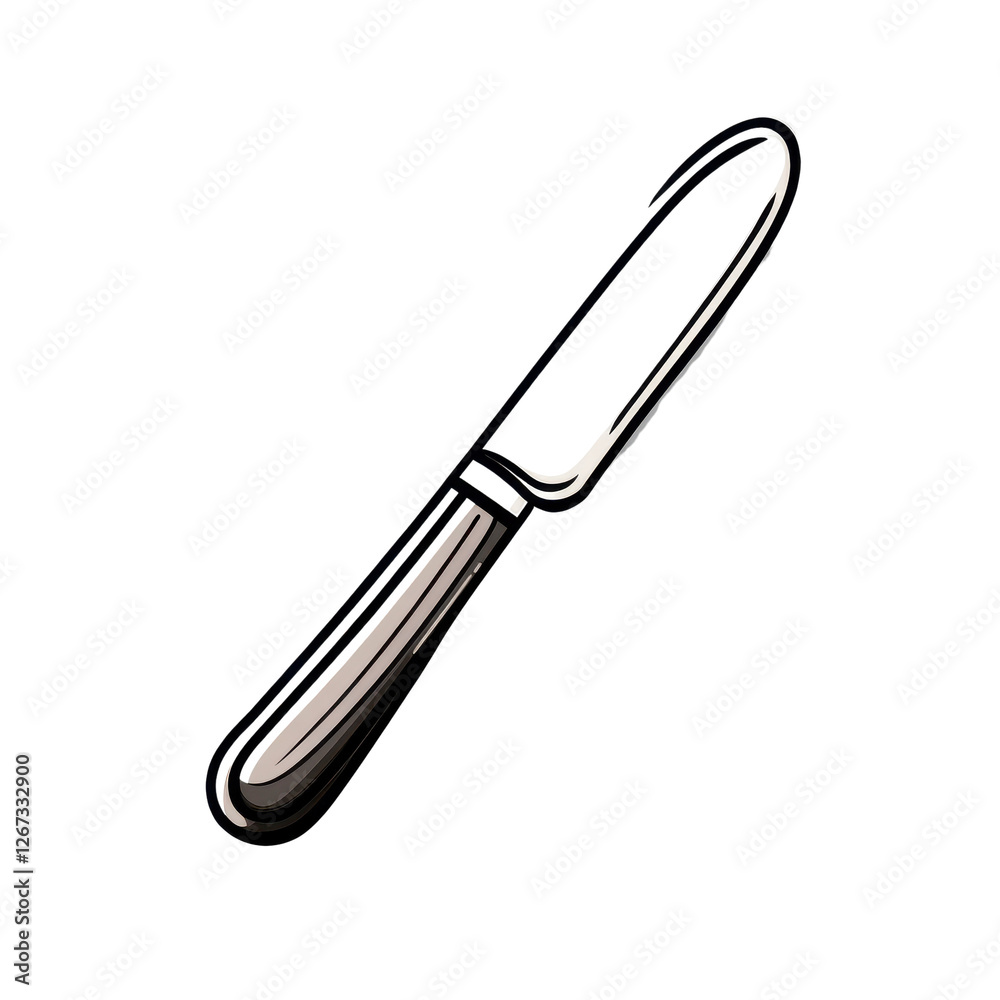 Sharp Kitchen Knife with Stainless Steel Blade and Comfortable Handle Sharp Kitchen Knife with Stainless Steel Blade and Comfortable Handle