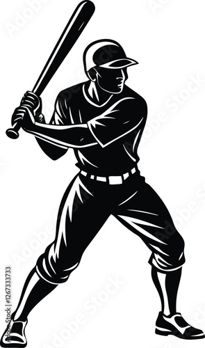 baseball player silhouette
