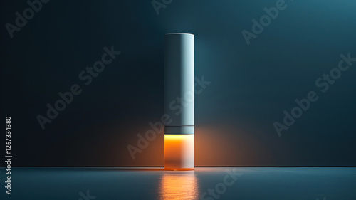 Modern Minimalist Smart Device with Ambient Lighting  
 photo