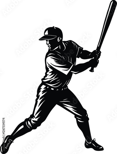 baseball player silhouette