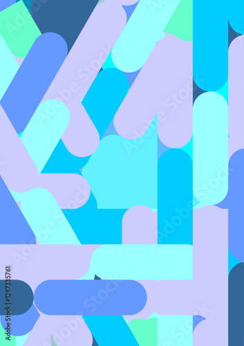 The background image is in blue tones. Alternate with straight lines, used in graphics.