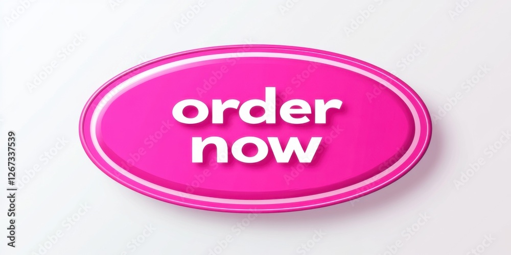 Pink oval button with the text Pink oval button with the text