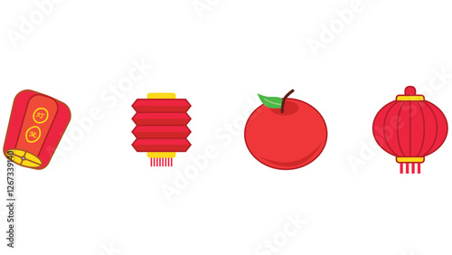 Photography Chinese decorative elements vector illustration