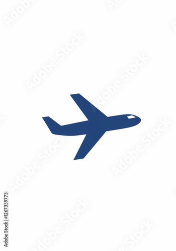 Wallpaper Mural Flying Plane Icon - Modern, Minimalist Aircraft Symbol for Travel, Aviation, and Flight Concepts - Vector Illustration for Web, Apps, and Design Torontodigital.ca