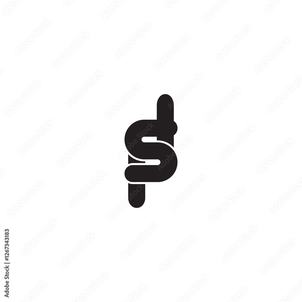 Logo design initial template letters bold and simple concept Logo design initial template letters bold and simple concept