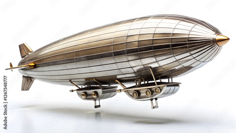 Obraz premium Metallic Airship Model