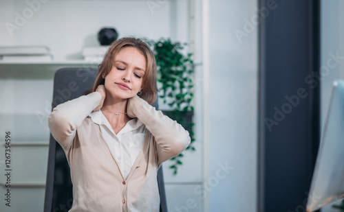 Overworked Businesswoman Suffering from Office Syndrome Free Download Overworked Businesswoman Suffering from Office Syndrome - GFXLoad