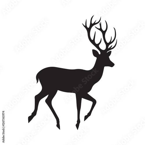 silhouette of a deer