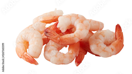 fresh shrimp cut out isolated transparent background