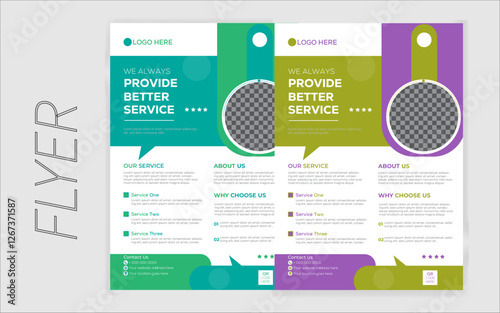 A4 Size Creative Simple Modern Corporate Business Flyer Design Template