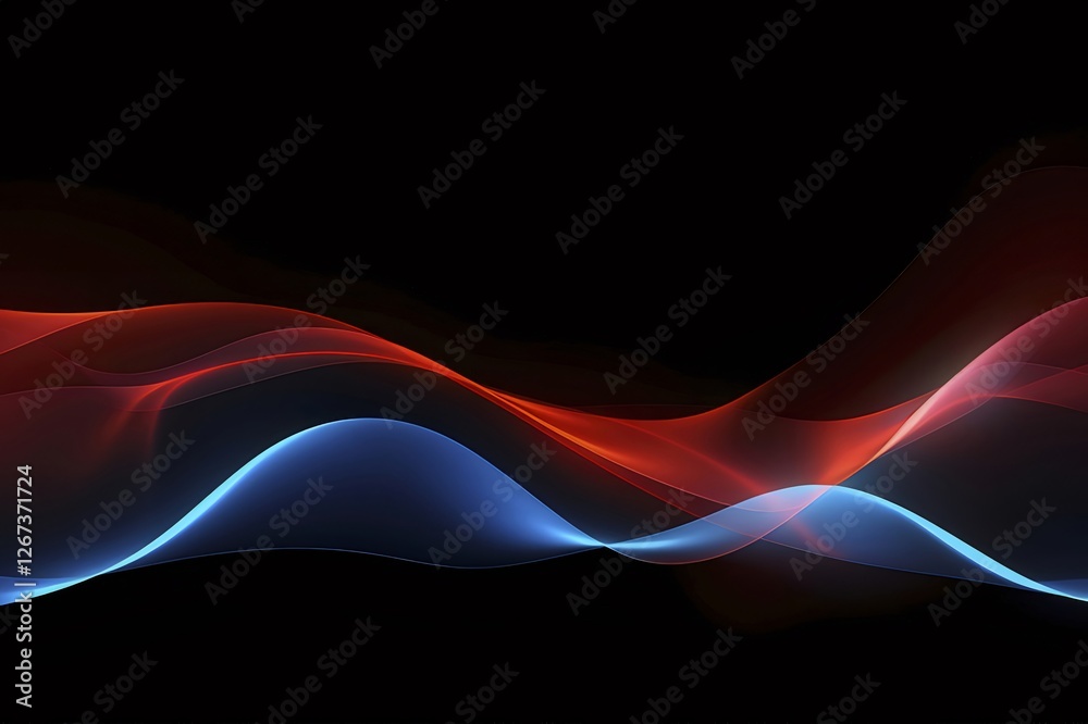 Abstract red blue waves dark background design (5) Abstract red blue waves dark background design (5)