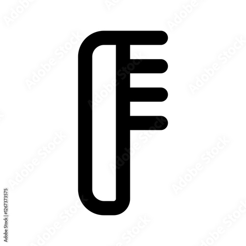 comb line icon