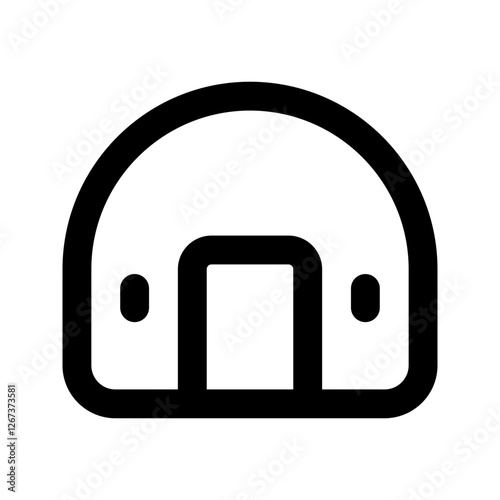 bunker line icon