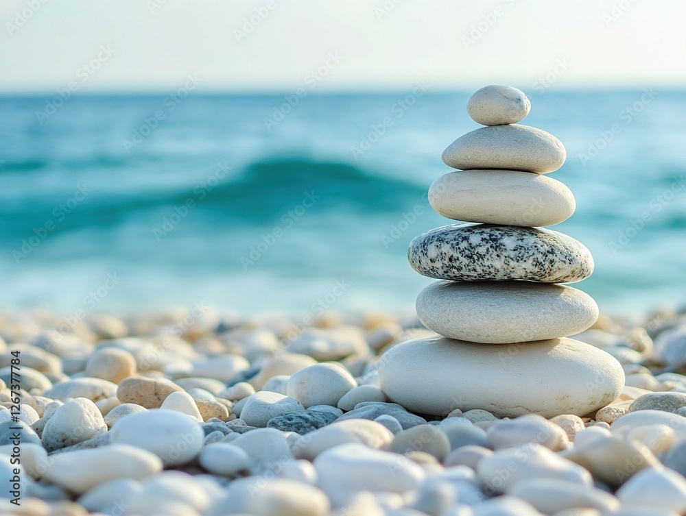 Stacking Stones: Achieving Balance and Serenity by the Ocean Stacking Stones: Achieving Balance and Serenity by the Ocean