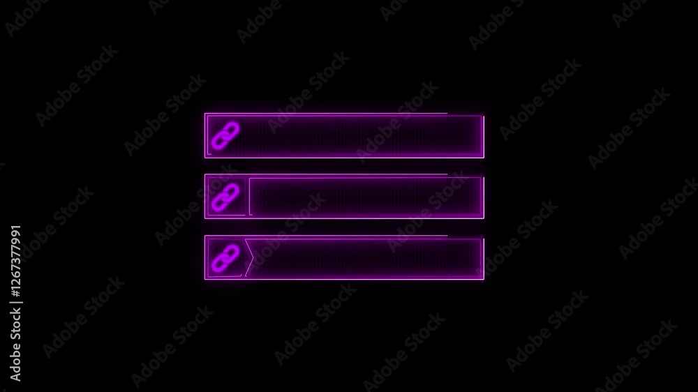 Text title box set, web link icon, isolated black background. Technology Lower animation of media with successful text. with continuous seamless loop from 1 to 10-second mark. Text title box set, web link icon, isolated black background. Technology Lower animation of media with successful text. with continuous seamless loop from 1 to 10-second mark.
