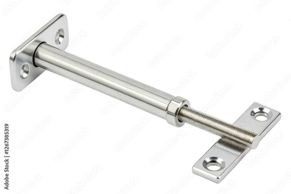 Stainless steel adjustable hinge isolated with transparent background Stainless steel adjustable hinge isolated with transparent background