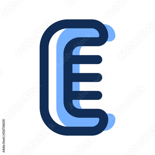 comb filled line icon